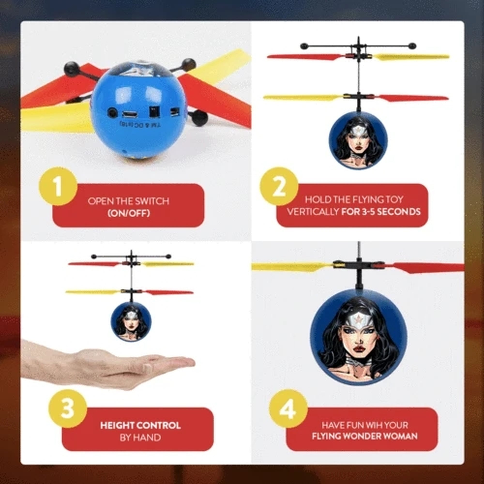 Balle Heli Wonder Woman