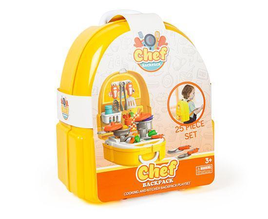 World Tech Toys Chef Backpack 25-Piece Cooking and Kitchen Playset-Playset-Phooqy