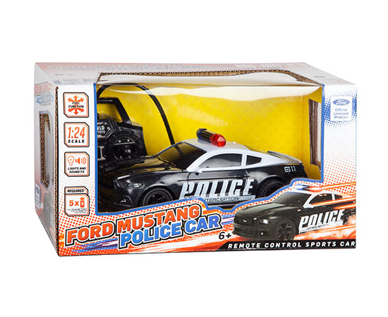 World Tech Toys Ford Mustang 1 24 RTR Electric RC Police Car Gift Empire des Cadeaux