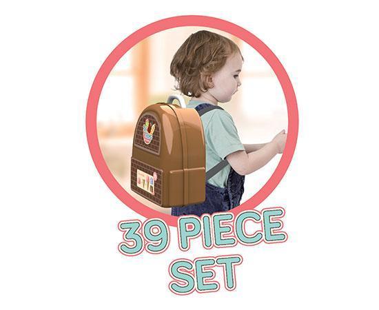 World Tech Toys Ice Cream Backpack 39-Piece Ice Cream Parlor Playset-Playset-Phooqy