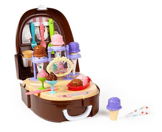 World Tech Toys Ice Cream Backpack 39-Piece Ice Cream Parlor Playset-Playset-Phooqy