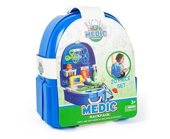 World Tech Toys Medic Backpack 20-Piece First-Aid and Medical Playset-Playset-Phooqy