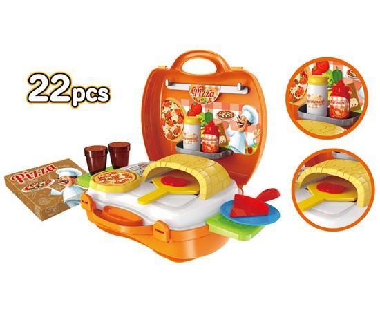 World Tech Toys Pizzeria 22 Piece Suitcase Playset-Playset-Phooqy