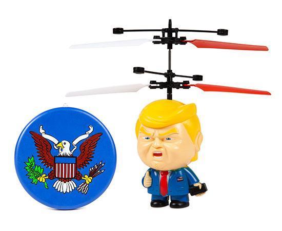 World Tech Toys President Trump 3.5 Inch Flying Figure UFO Big Head Helicopter-Big Head-Phooqy